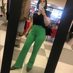 Petite Bottle green Zara Pants